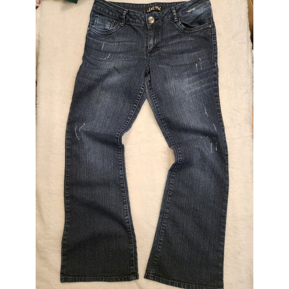 L.e.i. Dark Wash Ashley Lowrise Flare Jeans - Size 13
